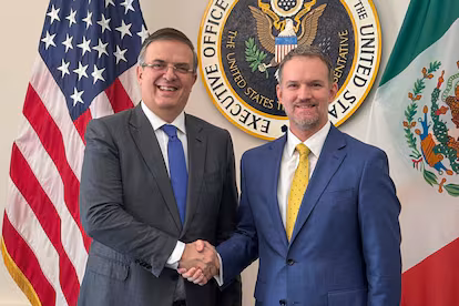Marcelo Ebrard y Jamieson Greer en revision del Tmec
